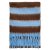 Skjerf - Gårda Dinibor Striped Scarf (blå/brun)