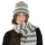 Skjerf - Gårda Grindelwald Striped Wool Mix Scarf (beige/grå)