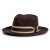 Hatter - Gårda Belluno Crushable Wool felt Fedora (brun)