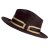 Hatter - Gårda Belluno Crushable Wool felt Fedora (brun)