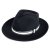 Hatter - Gårda Belluno Crushable Wool felt Fedora (svart)