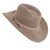 Hatter - Gårda Bowmont Crushable Wool felt Western hat (greige)
