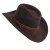 Hatter - Gårda Bowmont Crushable Wool felt Western hat (brun)