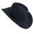 Hatter - Gårda Bowmont Crushable Wool felt Western hat (svart)