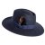Hatter - Gårda Molinella Crushable Wool felt Fedora (blå)