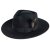Hatter - Gårda Molinella Crushable Wool felt Fedora (svart)