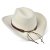 Hatter - Gårda Toquerville Crushable Wool felt Western hat (kremfarget)