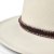 Hatter - Gårda Toquerville Crushable Wool felt Western hat (kremfarget)
