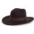 Hatter - Gårda Pocatello Crushable Wool felt Western hat (brun)