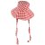 Hatter - Gårda Poppy Checkered sun hat (rød)