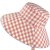 Hatter - Gårda Poppy Checkered sun hat (rosa)