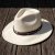 Hatter - Gårda Santaquin Crushable Wool felt Western hat (hvit)
