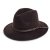 Hatter - Gårda Vicenza Crushable Wool felt Fedora (brun)