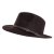 Hatter - Gårda Vicenza Crushable Wool felt Fedora (brun)
