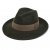 Hatter - Gårda Volterra Fedora Wool Hat (militærgrønn/beige)