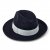 Hatter - Gårda Volterra Fedora Wool Hat (marineblå/off-white)