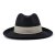 Hatter - Gårda Volterra Fedora Wool Hat (svart/kremfarget)