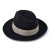 Hatter - Gårda Volterra Fedora Wool Hat (svart/kremfarget)