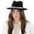 Hatter - Gårda Belluno Crushable Wool felt Fedora (svart)