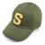 Caps - Gårda Letter Cap 'S' (mosegrønn/gul)