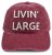 Hette - Gårda Livin Large Washed Cap (rød)