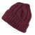 Beanies - Gårda Bormio Cable Knit Wool Mix Beanie (burgunder)