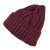 Beanies - Gårda Bormio Cable Knit Wool Mix Beanie (burgunder)