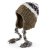 Beanies - Gårda Quellon Knit Earflap Beanie (brun/flerfarget)