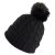 Beanies - Gårda Saas-Fee Cable Knit Wool Mix Beanie (svart)