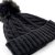 Beanies - Gårda Saas-Fee Cable Knit Wool Mix Beanie (svart)