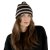 Beanies - Gårda Davos Striped Merino Wool Beanie (brun/beige)