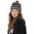 Beanies - Gårda Davos Striped Merino Wool Beanie (brun/beige)