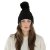 Beanies - Gårda Saas-Fee Cable Knit Wool Mix Beanie (svart)