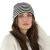 Beanies - Gårda Saint-Gervais Striped Wool Mix Beanie (brun/hvit)