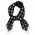 Tørkle - Gårda Polka Dot Satin Scarf (svart)