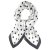 Tørkle - Gårda Polka Dot Satin Scarf (hvit)