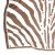 Tørkle - Gårda Zebra Satin Scarf (brun)