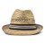 Stråhatt - Gårda Agulo Natural Straw Trilby (natur/brun)