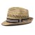 Stråhatt - Gårda Agulo Natural Straw Trilby (natur/brun)