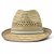 Stråhatt - Gårda Agulo Natural Straw Trilby (natur/krem)