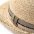 Stråhatt - Gårda Benijo Raffia Trilby (natur/taupe)