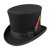 Hatter - Victorian Top Hat (flosshatt) (sort)