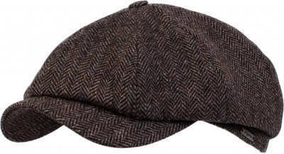Sixpence / Flat cap - Wigéns Newsboy Classic Cap Shetland Wool (Brun)