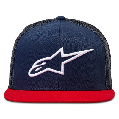 Caps - Alpinestars Corp Trucker Cap (blå/rød)