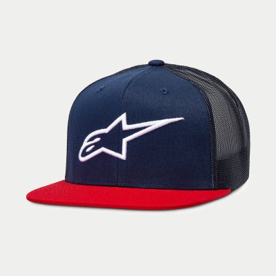 Caps - Alpinestars Corp Trucker Cap (blå/rød)