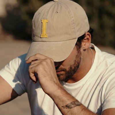 Caps - Gårda Letter Cap 'I' (beige/gul)