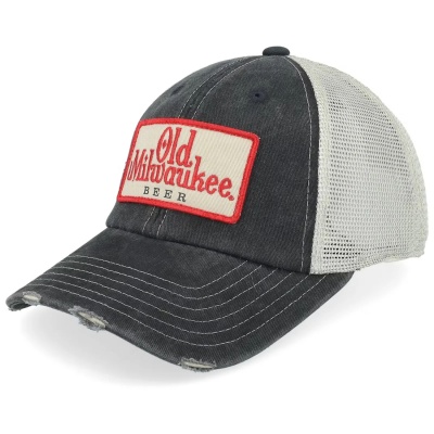 Caps - American Needle Old Milwaukee Orville Trucker (svart/off-white)