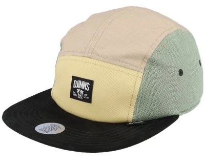 Caps - Djinns 5 Panel Flat Cap Fab Mix (multi)