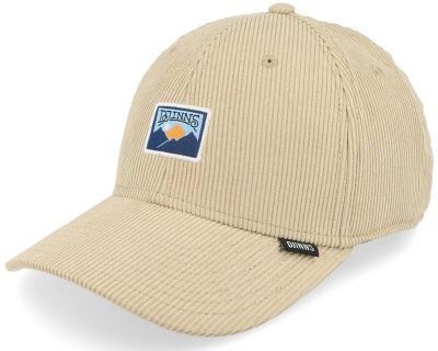Caps - Djinns 6 Panel TrueFit Corduroy Cap Mountains (beige)