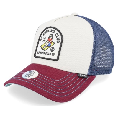 Caps - Djinns HFT DNC New 1.3 Trucker (off-white/blå/rød)